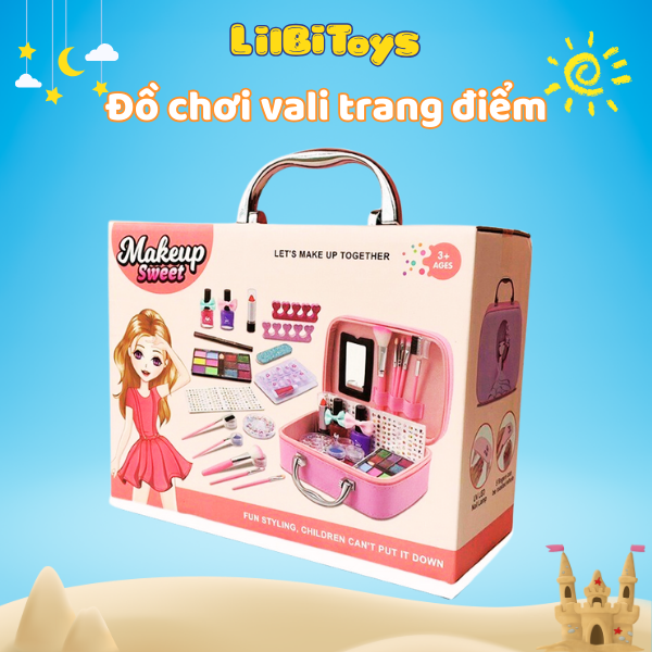 Bộ đồ chơi trang điểm xinh xắn cho bé gái - lilbitoys - cửa hàng đồ chơi